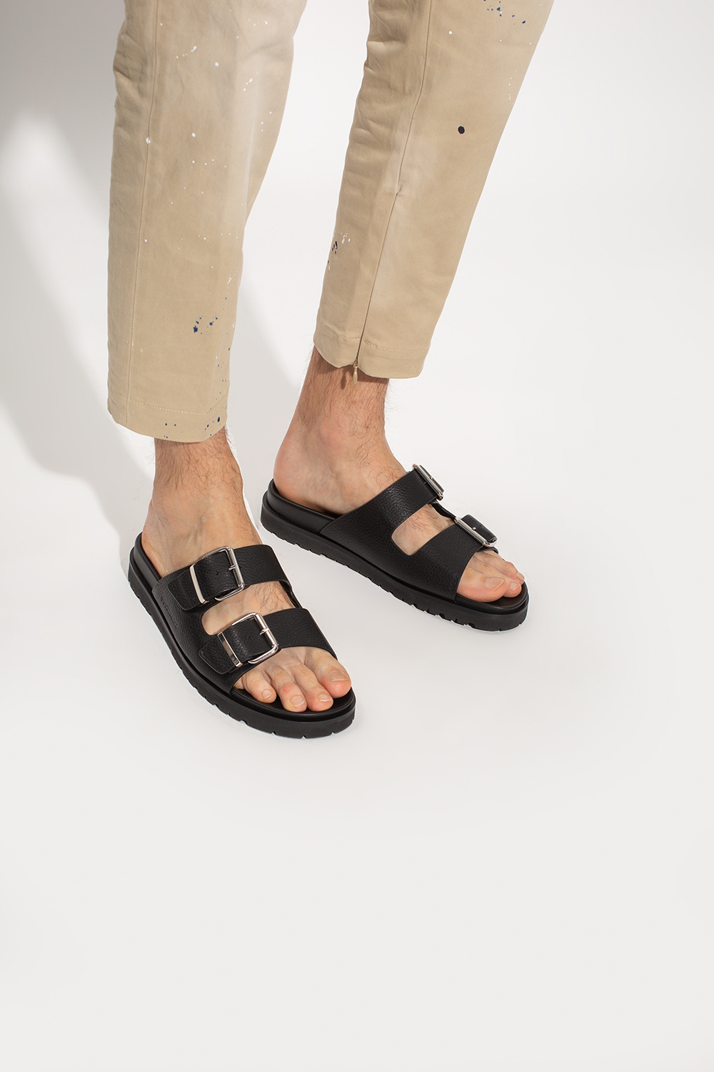 Dsquared2 'Sonny' leather slides | Men's Shoes | Vitkac